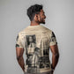 Malcolm X Vintage Newspaper Print Style T shirt LT15