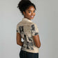 Malcolm X Vintage Newspaper Print Style Women Polo Shirt LT15