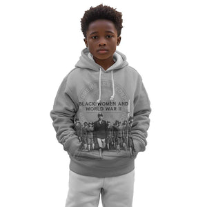 Black Women of World War II Kid Hoodie 6888th Central Postal Directory Battalion