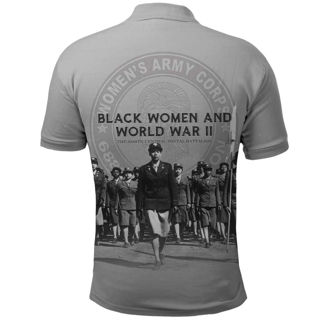 Black Women of World War II Polo Shirt 6888th Central Postal Directory Battalion
