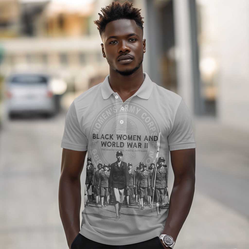 Black Women of World War II Polo Shirt 6888th Central Postal Directory Battalion