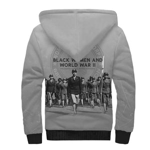 Black Women of World War II Sherpa Hoodie 6888th Central Postal Directory Battalion