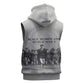 Black Women of World War II Sleeveless Zip Hoodie 6888th Central Postal Directory Battalion