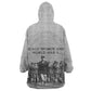 Black Women of World War II Wearable Blanket Hoodie 6888th Central Postal Directory Battalion