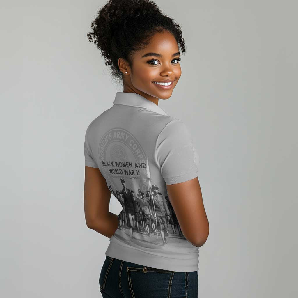 Black Women of World War II Women Polo Shirt 6888th Central Postal Directory Battalion