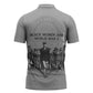 Black Women of World War II Zipper Polo Shirt 6888th Central Postal Directory Battalion