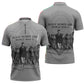 Black Women of World War II Zipper Polo Shirt 6888th Central Postal Directory Battalion