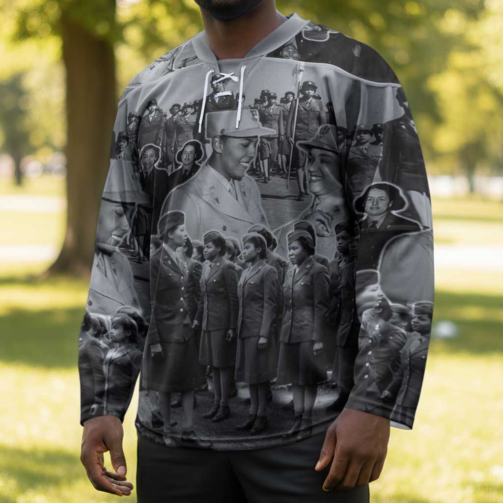 Six Triple Eight Hockey Jersey Women of the Womens Army Corps