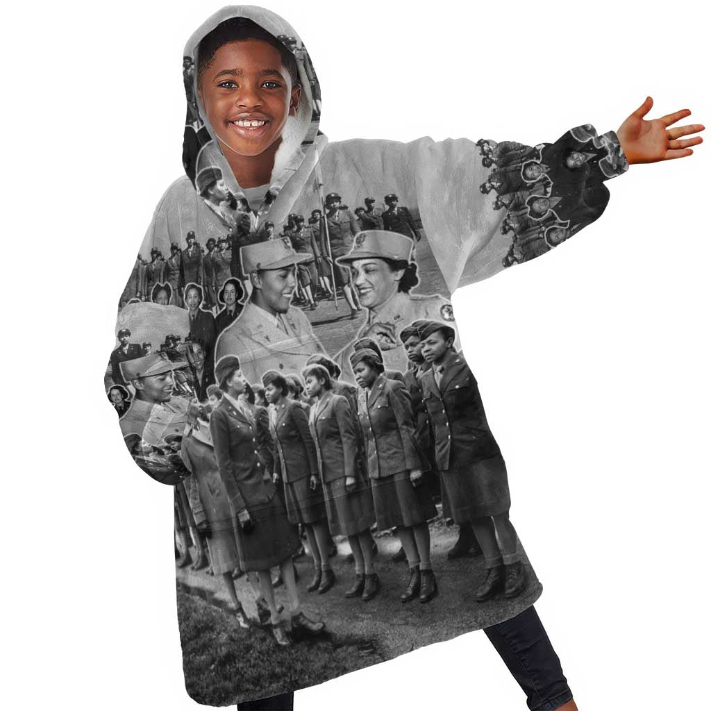 Six Triple Eight Kid Wearable Blanket Hoodie Women of the Womens Army Corps