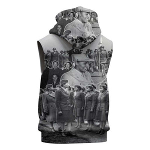 Six Triple Eight Sleeveless Hoodie Women of the Womens Army Corps