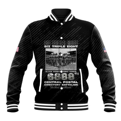 6888th Central Postal Directory Battalion Baseball Jacket Six Triple Eight