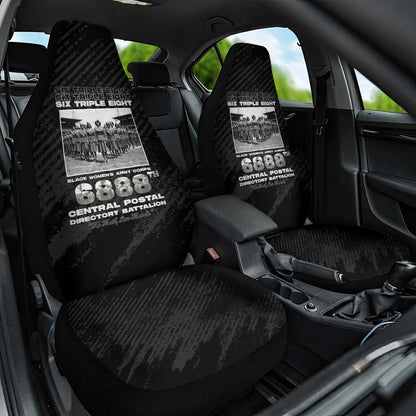 6888th Central Postal Directory Battalion Car Seat Cover Six Triple Eight