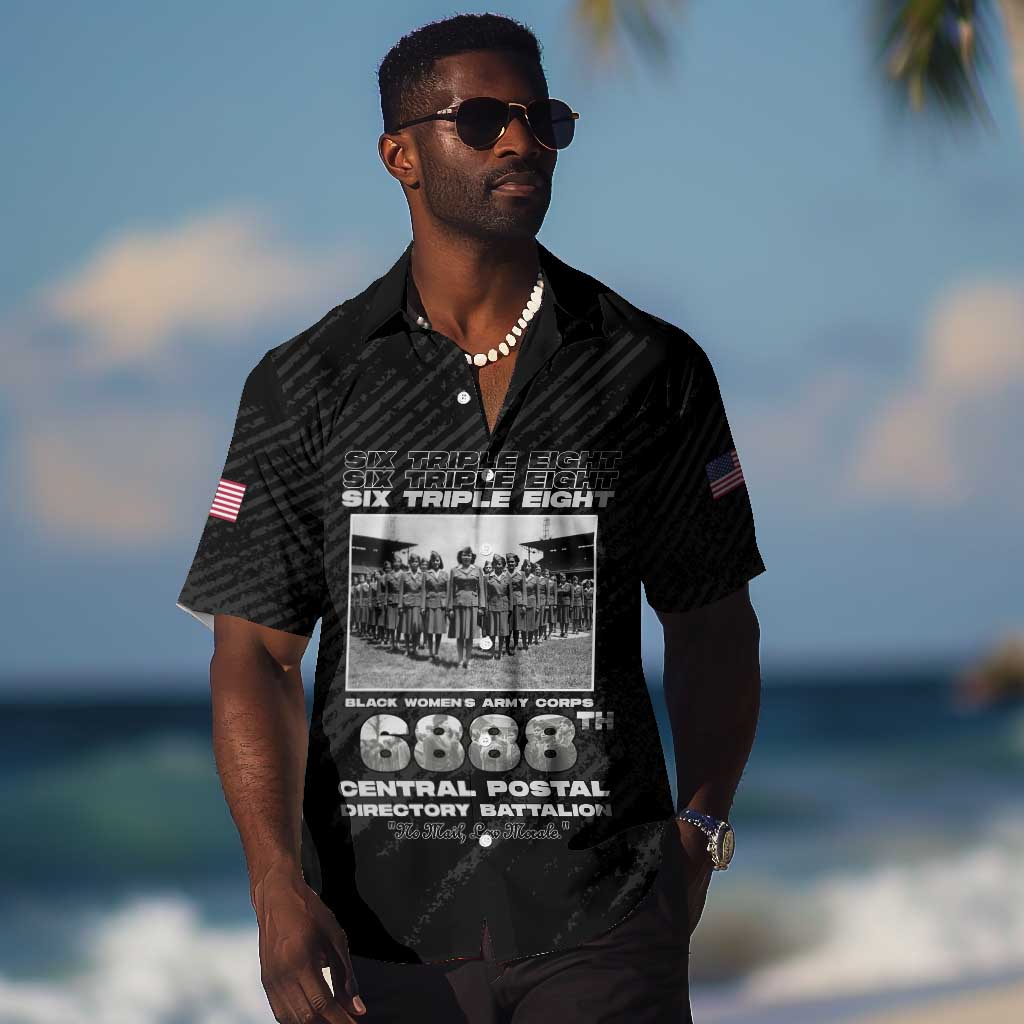6888th Central Postal Directory Battalion Hawaiian Shirt Six Triple Eight