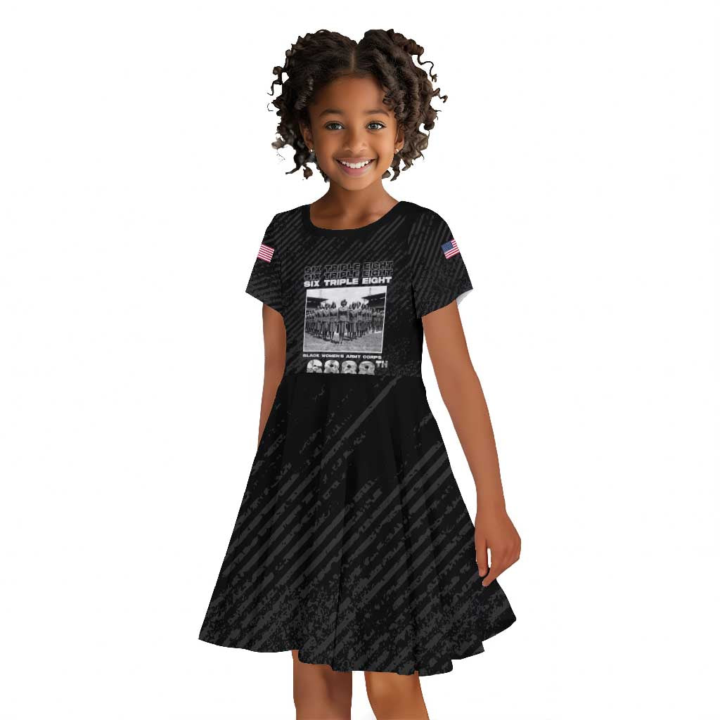 6888th Central Postal Directory Battalion Kid Short Sleeve Dress Six Triple Eight