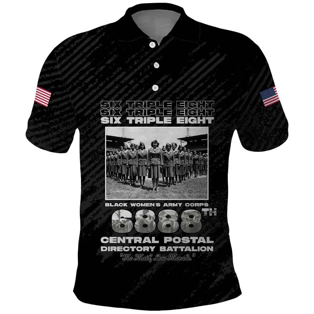 6888th Central Postal Directory Battalion Polo Shirt Six Triple Eight
