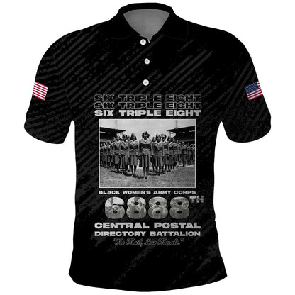 6888th Central Postal Directory Battalion Polo Shirt Six Triple Eight