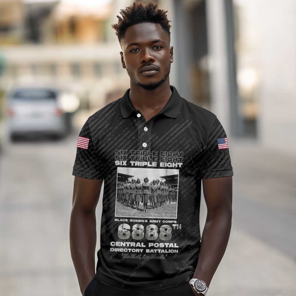 6888th Central Postal Directory Battalion Polo Shirt Six Triple Eight