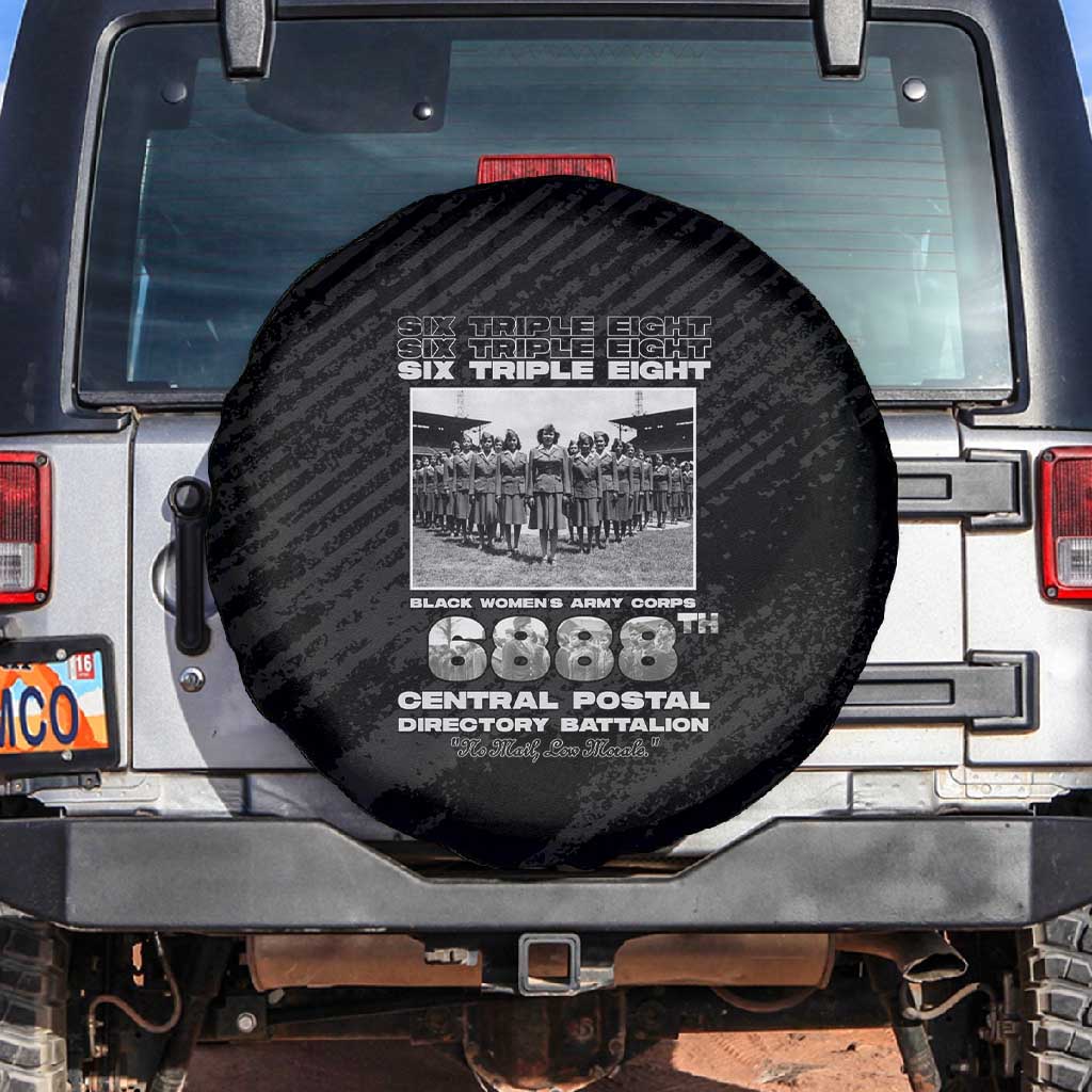 6888th Central Postal Directory Battalion Spare Tire Cover Six Triple Eight