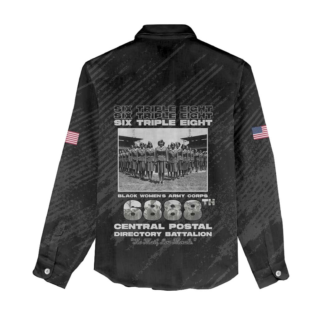 6888th Central Postal Directory Battalion Women Casual Shirt Six Triple Eight