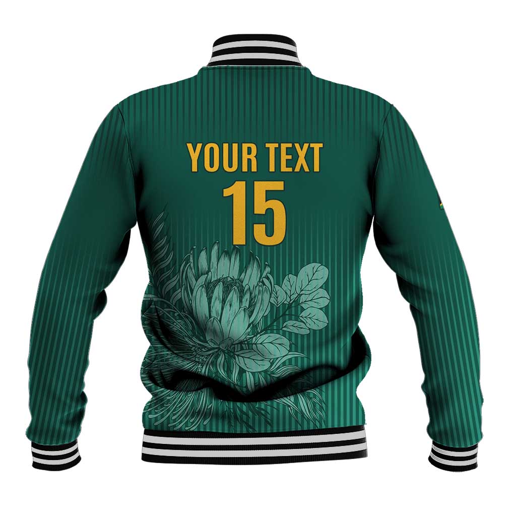 Custom South Africa Cricket Baseball Jacket Come On Proteas