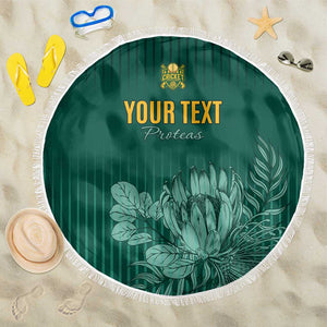 Custom South Africa Cricket Beach Blanket Come On Proteas