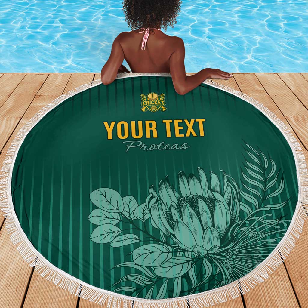 Custom South Africa Cricket Beach Blanket Come On Proteas