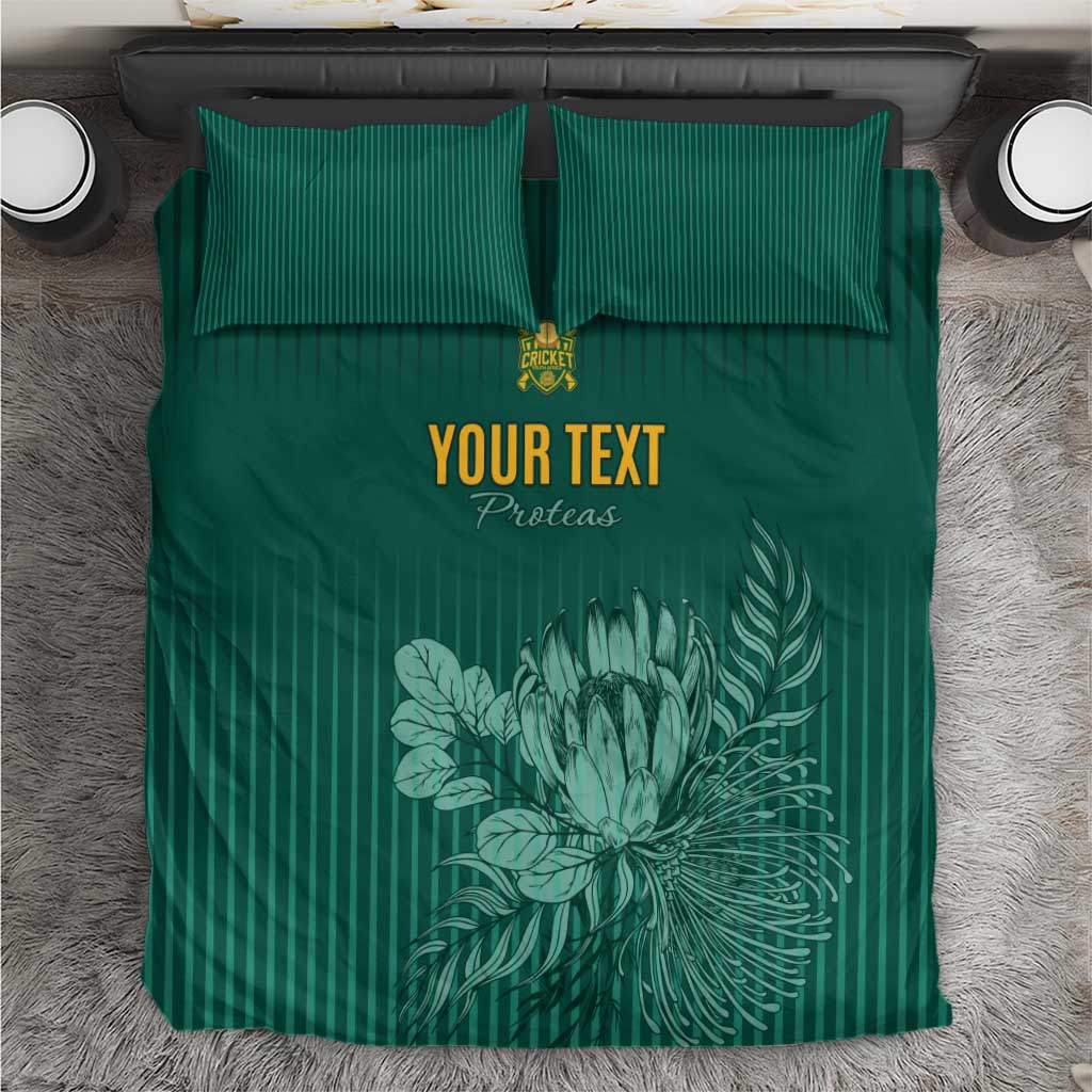 Custom South Africa Cricket Bedding Set Come On Proteas