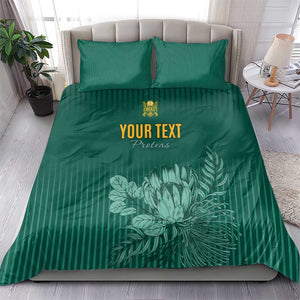 Custom South Africa Cricket Bedding Set Come On Proteas