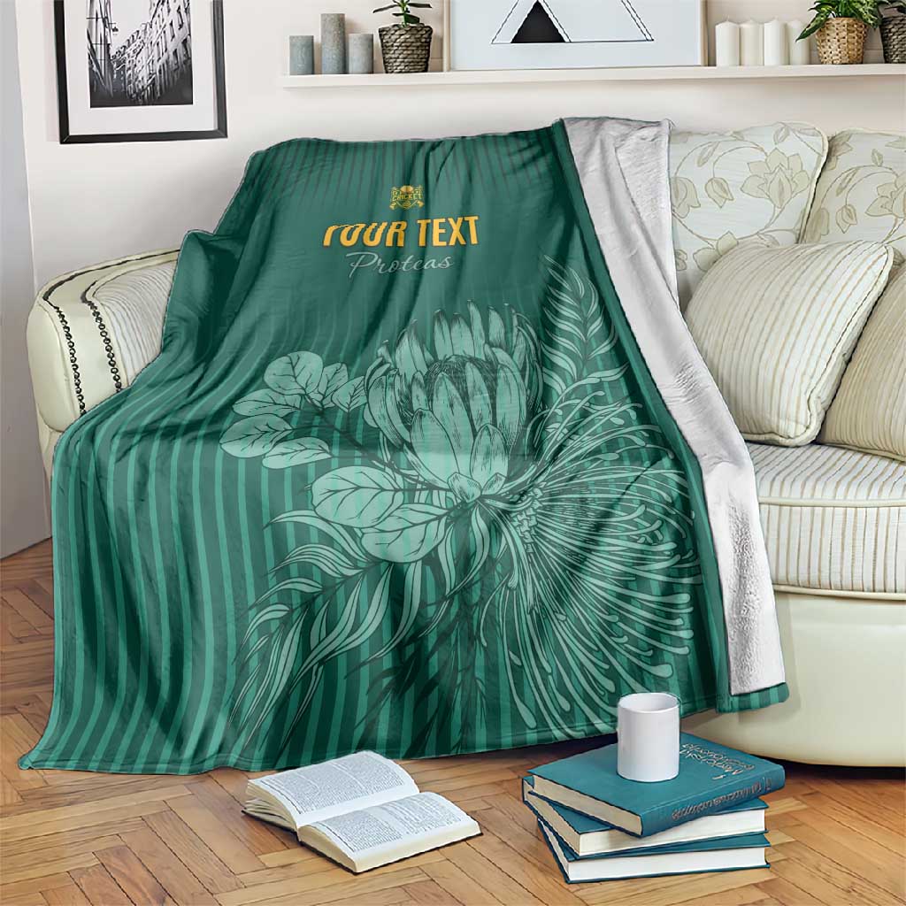 Custom South Africa Cricket Blanket Come On Proteas