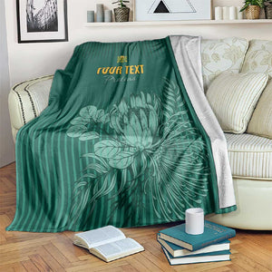 Custom South Africa Cricket Blanket Come On Proteas