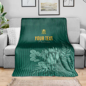 Custom South Africa Cricket Blanket Come On Proteas
