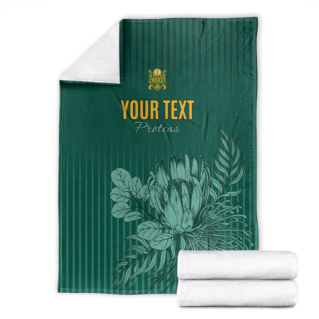 Custom South Africa Cricket Blanket Come On Proteas