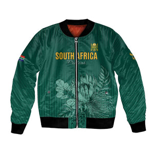Custom South Africa Cricket Bomber Jacket Come On Proteas