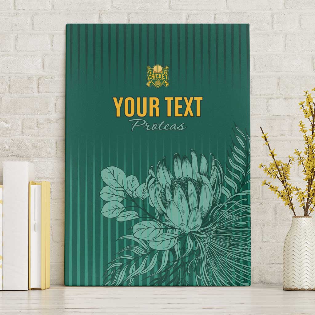Custom South Africa Cricket Canvas Wall Art Come On Proteas