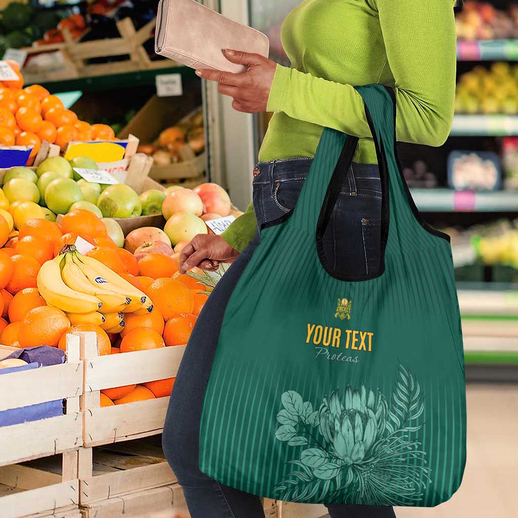Custom South Africa Cricket Grocery Bag Come On Proteas