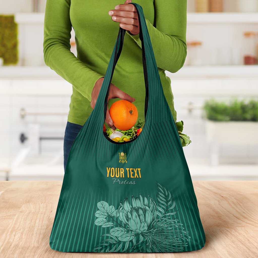 Custom South Africa Cricket Grocery Bag Come On Proteas