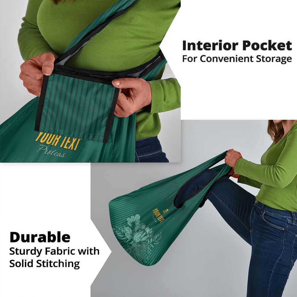 Custom South Africa Cricket Grocery Bag Come On Proteas