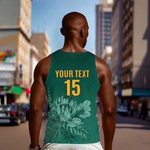 Custom South Africa Cricket Men Tank Top Come On Proteas