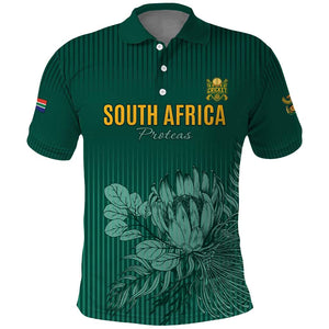 Custom South Africa Cricket Polo Shirt Come On Proteas