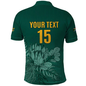 Custom South Africa Cricket Polo Shirt Come On Proteas