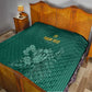 Custom South Africa Cricket Quilt Come On Proteas