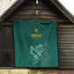 Custom South Africa Cricket Quilt Come On Proteas