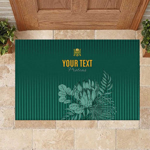 Custom South Africa Cricket Rubber Doormat Come On Proteas