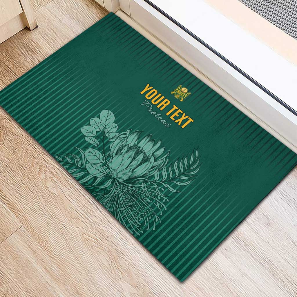 Custom South Africa Cricket Rubber Doormat Come On Proteas