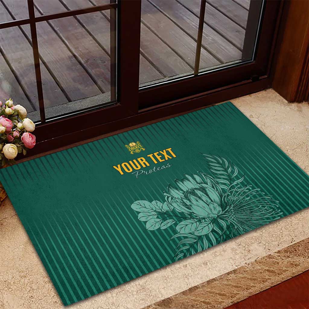 Custom South Africa Cricket Rubber Doormat Come On Proteas