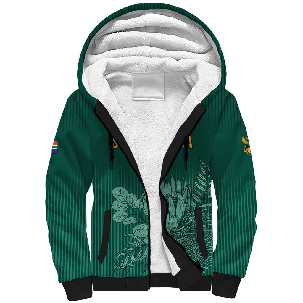 Custom South Africa Cricket Sherpa Hoodie Come On Proteas