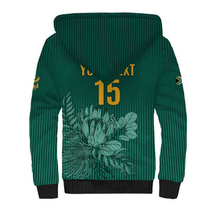 Custom South Africa Cricket Sherpa Hoodie Come On Proteas