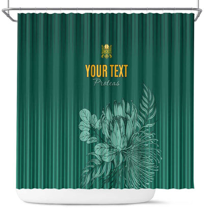 Custom South Africa Cricket Shower Curtain Come On Proteas