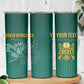 Custom South Africa Cricket Skinny Tumbler Come On Proteas
