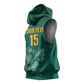 Custom South Africa Cricket Sleeveless Hoodie Come On Proteas - African Pride